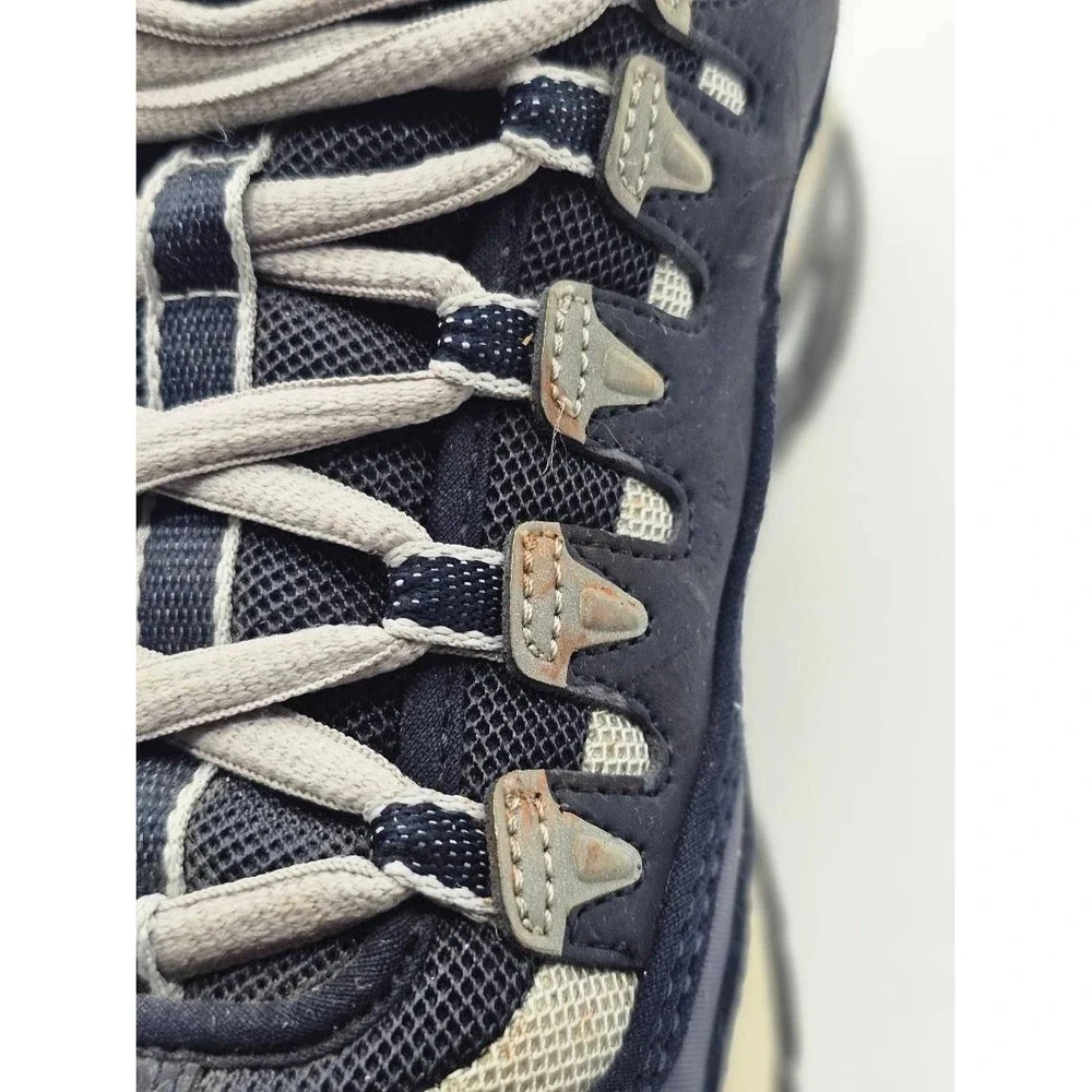 Skechers Steel Toe Work Shoes Men's Sz 12 Navy Blue Grey Chunky Utility Sneakers